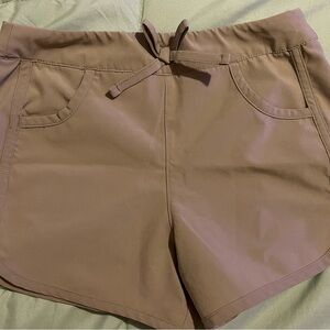 Magellan Outdoors Tan High Waist Relaxed Fit Shorts